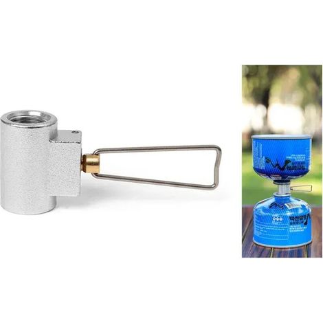 Valve de gonflage pour réservoir de gaz, convertisseur pour fourneau de camping, adaptateur pour bouteille de gaz plate/longue, adaptateur pour réchaud à gaz, accessoires pour réchaud de camping, réch