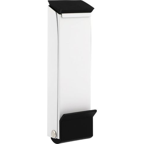 Butée de porte Healeved pliable, en acier inoxydable blanc, peu encombrante, sans perçage, pour la