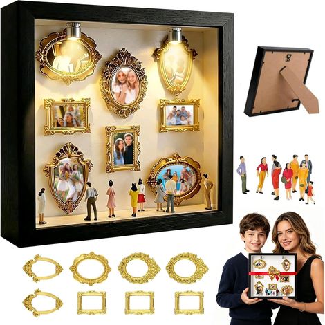 DIY Mini Museum Picture Frame, Museum of Us, Mini People Picture Frame Vintage for Filling, Museum Silhouette Box, DIY Set, Photo Gifts for Him and Her, Anniversary Gifts (1/5)