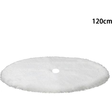 Jupe de sapin de Noël, tapis de pied de sapin, grande nappe ronde avec trou pour parasol, décoration intérieure 90 x 120 cm (1/5)