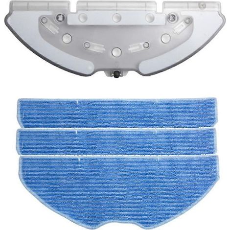 4PCS Serpillière Cloth Holder and Serpillière Cloth pour 360 S8 / RV30 Plus/ RV10 Plus Robot Aspirateur Accessoires (1/5)