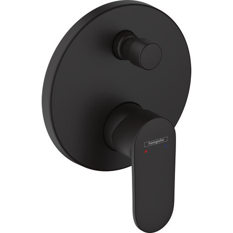 Hansgrohe Vernis Blend Set di finitura per miscelatore da incasso per vasca/doccia, nero opaco (71466670)