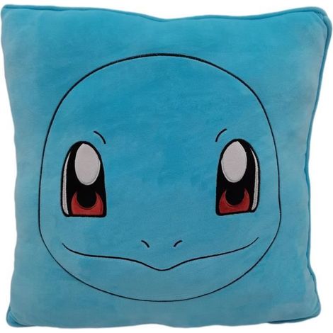Premium Kissen - Quadrat - POKEMON - Schiggy - Mikrofaser - 40 cm