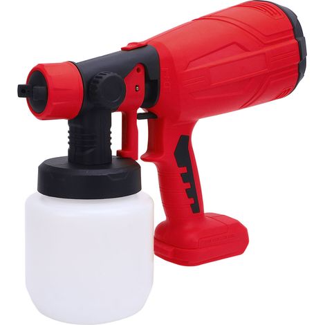 Pistolet à peinture électrique sans fil de 800 ml et 200 W avec 4 buses, pour la peinture de meubles et d'armoires domestiques avec une batterie B4 (1/5)