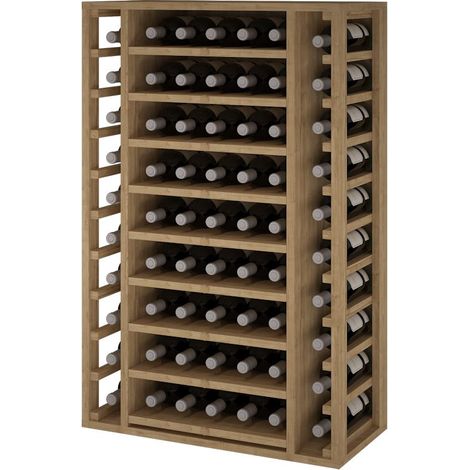 Godello 65 botellas 9 bandejas extraibles de pino teñido en roble (1/3)