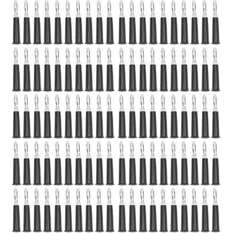 100 Stück Bananenstecker aus Messing-Zink-Legierung und ABS-Kunststoff, geschweißt, für LKW-Batterien, 4 mm Durchmesser