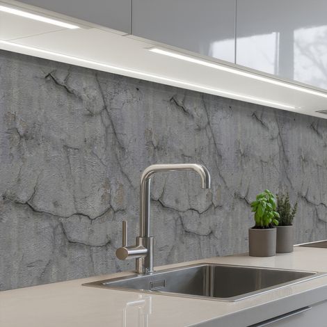 Kitchen Splashback Old - Concrete - Wall 500x80 cm