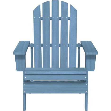 Maison Exclusive - Sedia Giardino Adirondack in Legno Massello di Abete Blu (1/5)