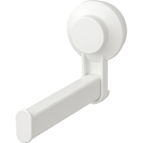 Toilettenpapierrollenhalter mit Saugnapf, weiß