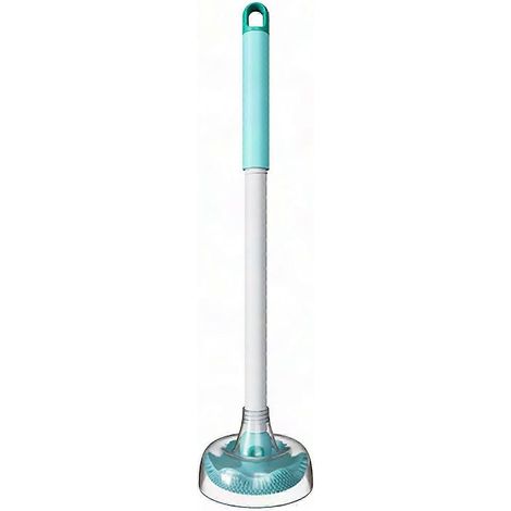 Oktopusförmige Toilettenbürste, orange, für die gründliche Toilettenreinigung – Badezimmeraccessoire, tragbarer Griff, ohne Ständer, aus robustem Kunststoff (1/5)