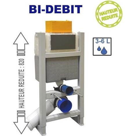 Bâti-support en applique BI-DEBIT gain de place à commande mécanique - Regiplast (1/2)