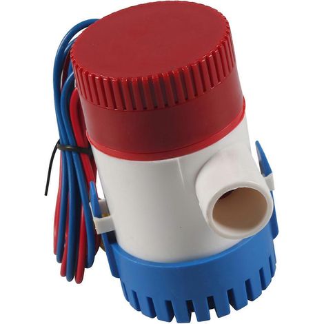 Pompe submersible efficace 500 GPH 12 V avec base à dégagement rapide et système anti-vibration multicolore (1/5)