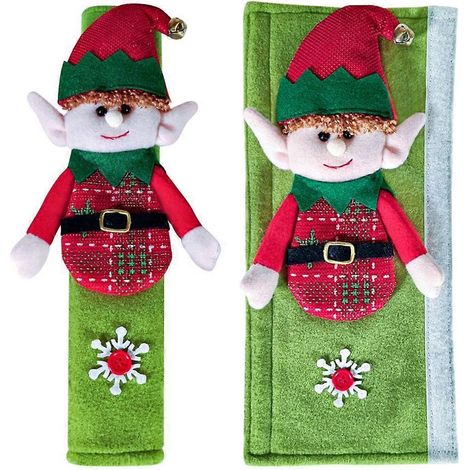 Lot de 3 housses de poignées de réfrigérateur à motif de poupée en peluche pour cuisines familiales (1/4)