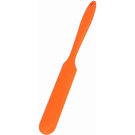 Cocoarm Silikon-Kuchenspatel, Sahneschaber, spülmaschinenfest, lebensmittelechtes Silikon, Butterspatel, 24,5 x 3 cm, zum Dekorieren und Mischen von Kuchen, (ORANGE) (1/4)