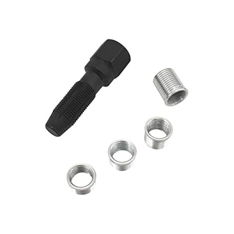 5pcs Kit de réparation pour Filetage de Bougies d'allumage M14 x 1,25, Kit de refiletage de Culasse, Rethreading Bougie, Outil de réparation de Filetage de Cylindre d'alésoir de 14 mm