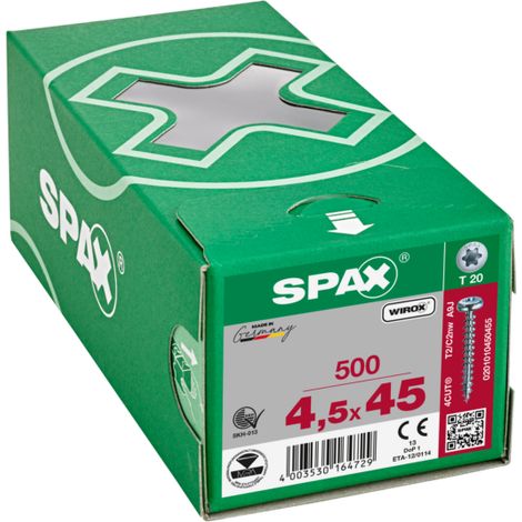 Tornillo Spax Pan Head 45X 45 T-Star + Wirox Hp (Per 500)