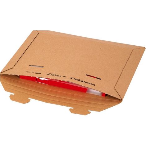Pochette carton avec fermeture par languettes 330 x 230mm - COLIS 100 POCHES (1/5)