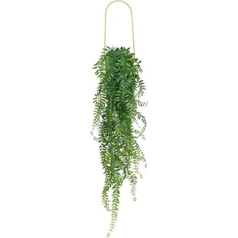 Plante Artificielle à Suspendre "Le Collectionneur" 82cm Or (1/3)