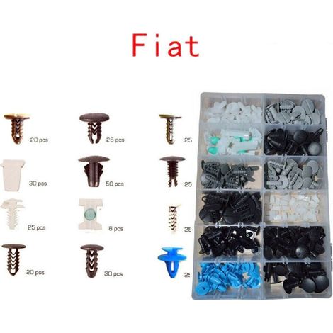 YMYNY 308-teiliges Befestigungsclip-Set für Fiat-Kunststoff-Ersatzteile