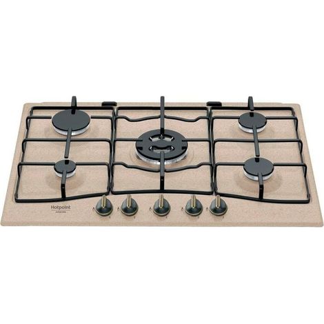 Hotpoint PCN750T(AV)R/HA Table de cuisson à gaz encastrable 75 cm 5 brûleurs (1/2)