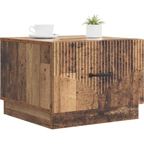 Maison Exclusive - Couchtisch mit Schubladen Altholz 49 x 50 x 37