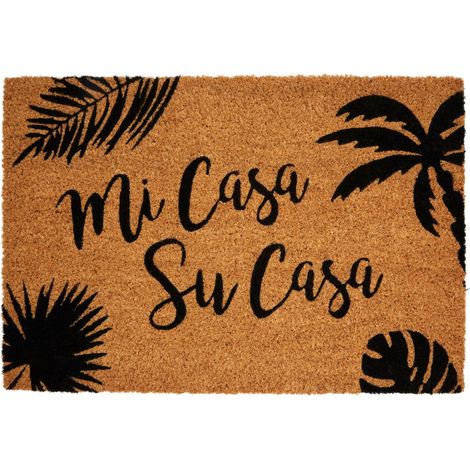 Premier Housewares Text Design Door Mat / Non Slip Floor Mat Indoor and Outdoor Welcome Mat With Robust Coir For Door Entrances / House Entryway / Kitchen / Outside Porch 40 x 2 x 60 (1/3)