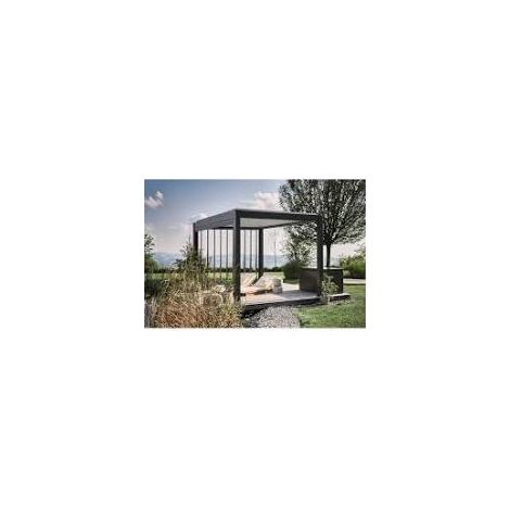PERGOLA BIOHORT 4.5 X 3.5 BIOCLIMATICA METALICA COLOR BLANCO (1/5)