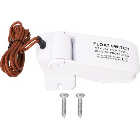 Pompe de cale de bateau avec interrupteur à flotteur, commande automatique flottante avec câble de 1 mètre, DC32V 24V 12V