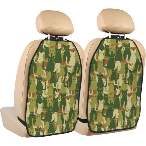 Lot de 2 tapis protection pour siège arrière voiture - Tendance (1/5)
