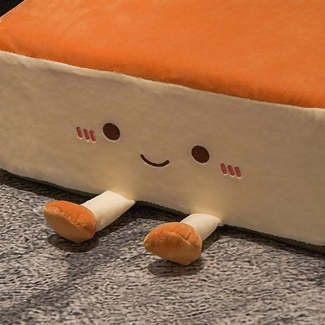 Coussin de siège, coussin de chaise, tapis de sol, coussin de siège de bureau, coussin épais pour voiture enfant, coussin carré marron moelleux style toast.