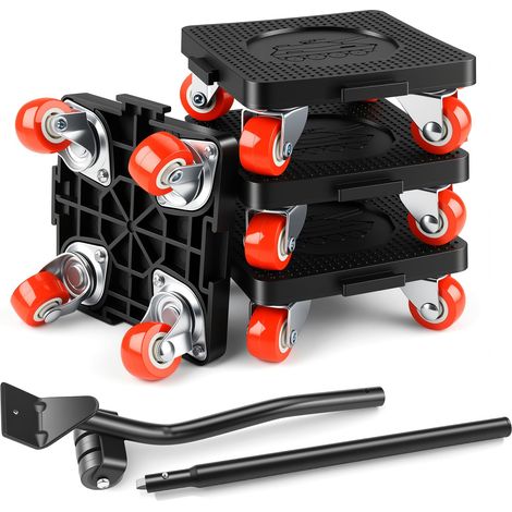Leve Meuble, roulettes pour Meubles Lourd avec 4 Roues et Roues Pivotantes à 360° pour Le Deplace Meubles Lourds Mobiles,Capacité de Charge de 800KG (1/5)