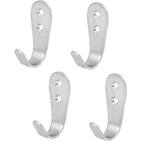 4Pcs Badezimmer-Zubehör Große Badenzimmer Wand Tür Rostfreier Stahl U Form Hänger Haken Handtuchhake (1/3)