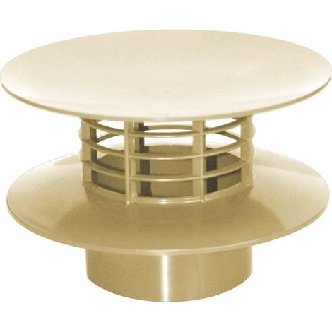 ø 100 mm chapeau de ventillation, couleur sable. - jardiboutique