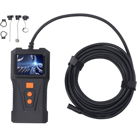 Caméra d'inspection endoscopique industrielle avec écran HD 2 pouces, Endoscope pour égouts P230, câble de 5m, objectif de 8mm (1/5)