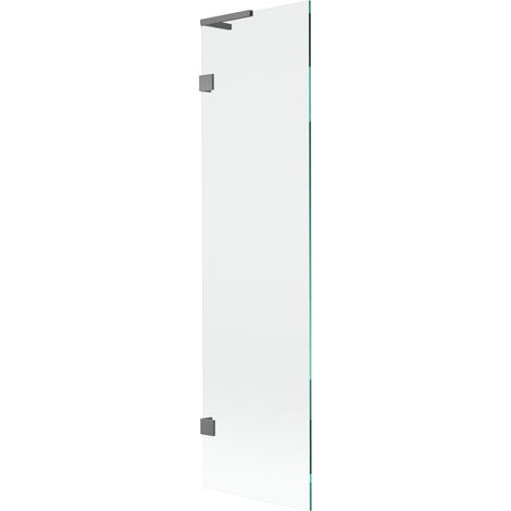 Paroi de baignoire Mexen Lunar L 1 panneau 50 x 150 cm, transparent, métal canon - 897L-050-000-95-00 (1/5)