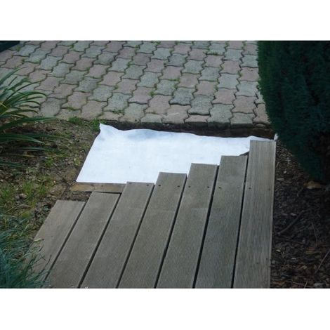 Géotextile travaux extérieurs 1m x 20 m 100g/m²