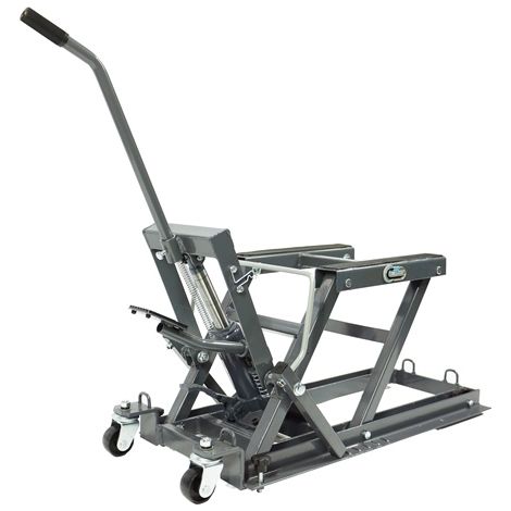 SwitZer 1500lb Hydraulic Motorcycle Motor Bike With 2 Castors Stand Quad Lift ATV Jack Hoist workshop Heavy Duty ATV01 Grey New (1/5)