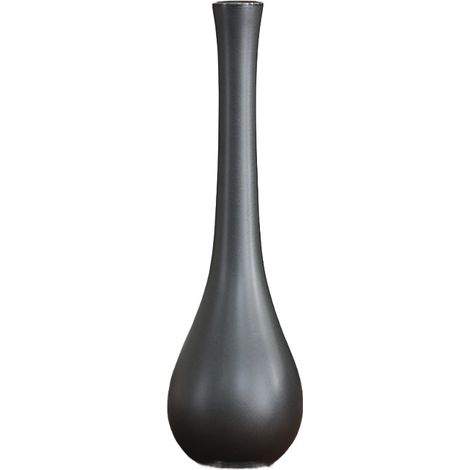 Vase Noir Minimaliste en Céramique – Design Créatif Oriental Style Yujing pour Fleurs Sèches, Décoration Moderne de Salon et Bureau (1/2)