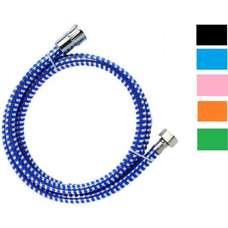 TUBO FLESSIBILE DOCCIA IN PLASTICA 150 CM PVC CROMATO RESISTENTE DGO-142 (1/3)