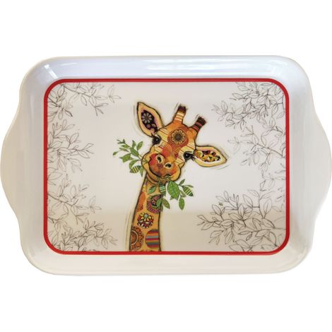 Mini plateau en mélamine girafe Kook (1/2)