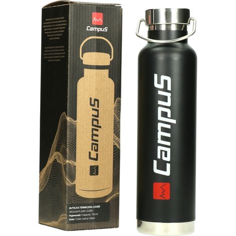Botella térmica unisex Campus Louise de 700 ml, color negro, CU0723125200 (1/4)