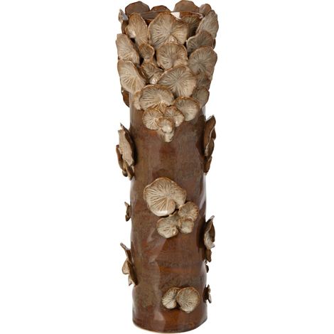 Vase Champignons en Grès "Brune" 46cm Marron (1/3)