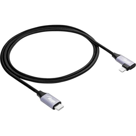 Akyga Câble USB USB-C® mâle, Connecteur Lightning 1.00 m noir AK-USB-56 (1/2)