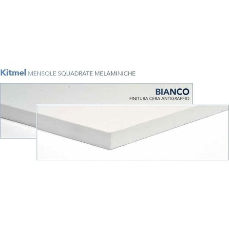 Mensole Kitmel Kimono in bianco, misura 30x100x1,8 cm (1/5)