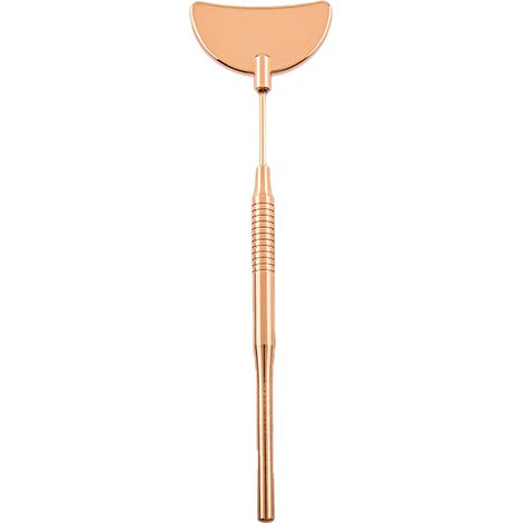 Miroir À Cils En Acier Inoxydable - Forme Demi-Lune Détachable - Pour Extension De Cils Et Maquillage - 1 Pièce (1/5)