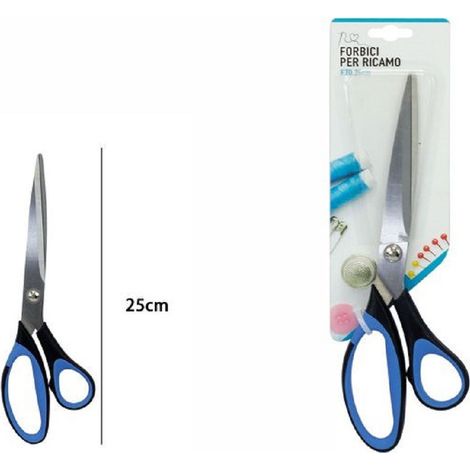 TRADE SHOP - Forbici Forbice Per Ricamo Da Sarto Sarta Sartoria Lama Dritta 25 Cm 250mm 65043 -