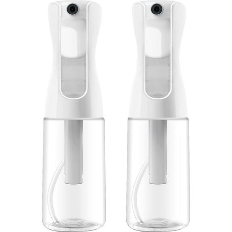 Lot de 2 Vaporisateurs Brumisateurs pour Cheveux, 150 ml - Pulvérisateur d'Eau 360° Qualité Salon, Flacon Pressurisé Aérosol pour Coiffure, Sans BPA (1/2)