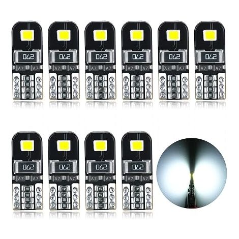 Ampoule LED automobile, réf. T10/W5W, 12V, CANBUS, pour l'éclairage et le remplacement dans les véhicules.-AquaForge (1/4)