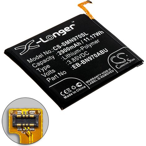 NX - Batterie téléphone, smartphone, GSM pour Samsung 3.85V 2900mAh - EB-BN970ABU