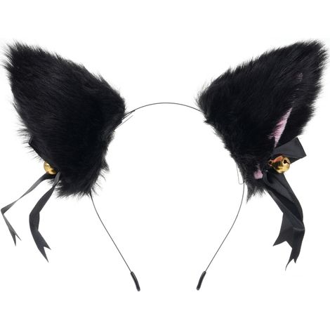 Pinza para el pelo con orejas de zorro de peluche, suave y esponjosa (para niñas y mujeres). (1/5)